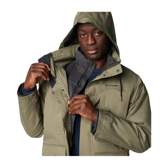 Columbia Men's Horizons Pine 3-in-1 Waterproof Softshell Jacket Sz 4X Green $240 - Picture 5 of 7